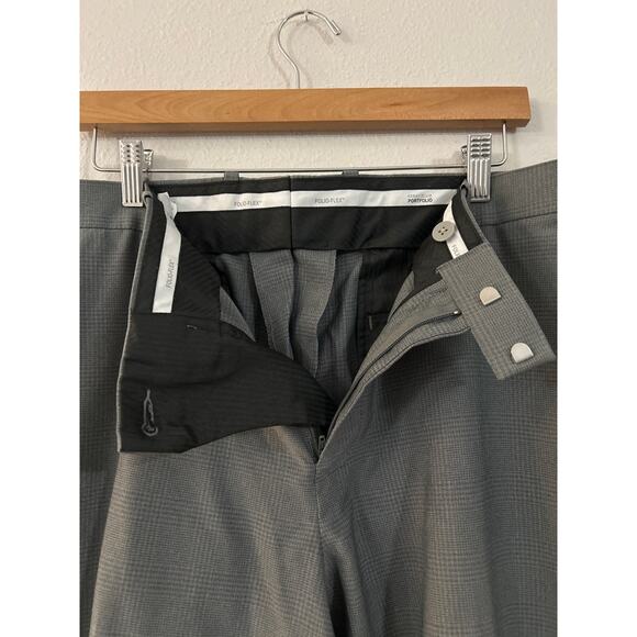 Perry Ellis Portfolio Mens Flat Front Dress Pants 36x30 Gray - Picture 4 of 5